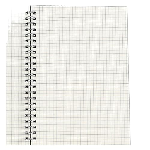 RRYPBOVG Spiralblock A5/B5 Spirale Transparent Abdeckung Notebook Hard Copybook Schreibwaren Kleine Notizblock Gepunktete(Grid,A5) von RRYPBOVG