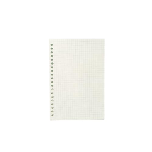 RRYPBOVG Spiralblock A5 B5 Linienraster 20 Löcher Loseblatt-Notizbuch Nachfüllpackung Spiralbinder Papier Index Innenseite Punktraster Blank(Grid-Refill,B5 26Holes) von RRYPBOVG