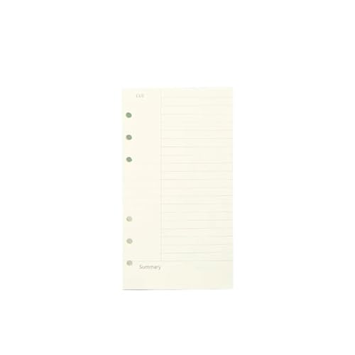 RRYPBOVG Spiralblock A5 B5 Linienraster 20 Löcher Loseblatt-Notizbuch Nachfüllpackung Spiralbinder Papier Index Innenseite Punktraster Blank(Line Cornell Refill,B5 26Holes) von RRYPBOVG