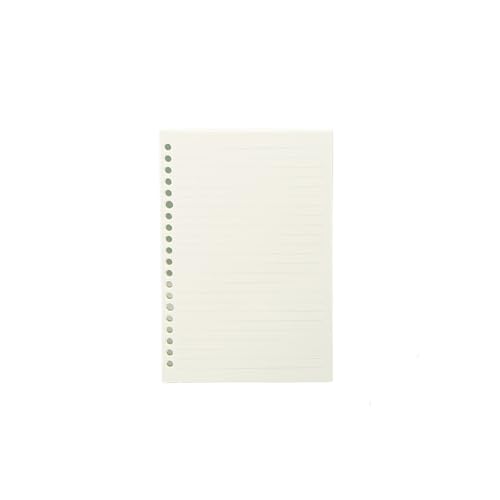 RRYPBOVG Spiralblock A5 B5 Linienraster 20 Löcher Loseblatt-Notizbuch Nachfüllpackung Spiralbinder Papier Index Innenseite Punktraster Blank(Lined Refill,A5 20Holes) von RRYPBOVG