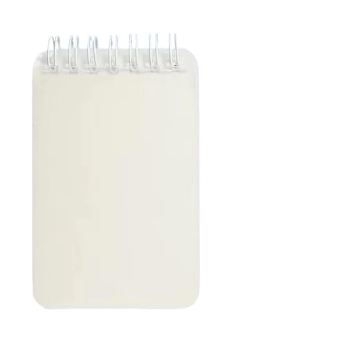 RRYPBOVG Spiralblock A7 Mini-Notizbuch, tragbares Taschen-Memo, einfaches kleines Notizblock-Spulenheft, Büro-Schreibwaren(Blank) von RRYPBOVG