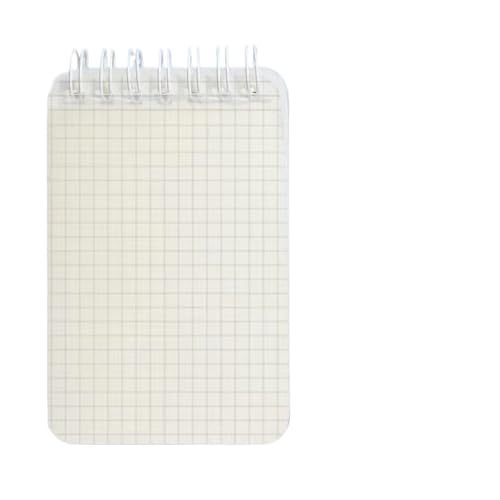 RRYPBOVG Spiralblock A7 Mini-Notizbuch, tragbares Taschen-Memo, einfaches kleines Notizblock-Spulenheft, Büro-Schreibwaren(Grid) von RRYPBOVG