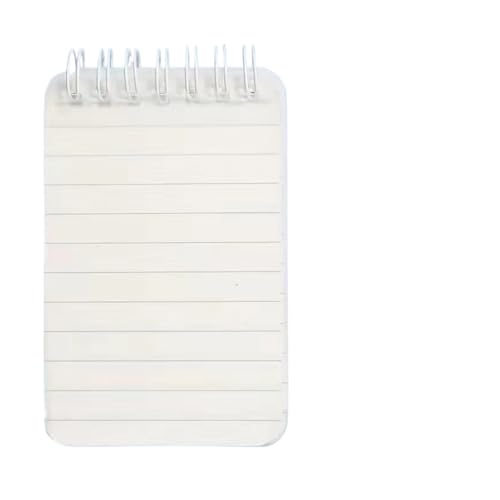 RRYPBOVG Spiralblock A7 Mini-Notizbuch, tragbares Taschen-Memo, einfaches kleines Notizblock-Spulenheft, Büro-Schreibwaren(Horizontal line) von RRYPBOVG