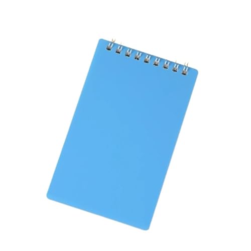 RRYPBOVG Spiralblock A7 Pocket Notebook Tragbares Mini-Memo Einfaches kleines Notizblock-Spulenheft Büromaterial(Blue) von RRYPBOVG