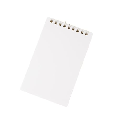 RRYPBOVG Spiralblock A7 Pocket Notebook Tragbares Mini-Memo Einfaches kleines Notizblock-Spulenheft Büromaterial(White) von RRYPBOVG