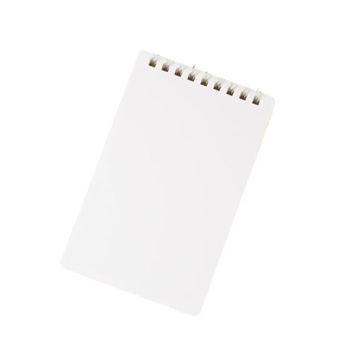 RRYPBOVG Spiralblock A7 Pocket Notebook Tragbares Mini-Memo Einfaches kleines Notizblock-Spulenheft Büromaterial(White) von RRYPBOVG