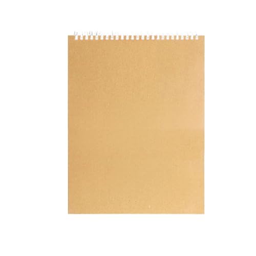 RRYPBOVG Spiralblock Kunst Skizzenbuch 160GSM Kraft Papier Spirale Spule Buch Büro Schule Liefert Zeichnung Notizblock Stationäre(8K-top) von RRYPBOVG