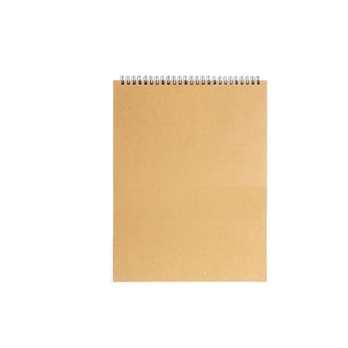 RRYPBOVG Spiralblock Kunst Skizzenbuch 160GSM Kraft Papier Spirale Spule Buch Büro Schule Liefert Zeichnung Notizblock Stationäre(A5-top) von RRYPBOVG