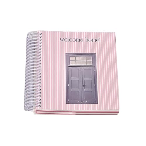 RRYPBOVG Spiralblock Pink Line Spiralbuch Coil Notizbuch Seiten Notizblock von RRYPBOVG