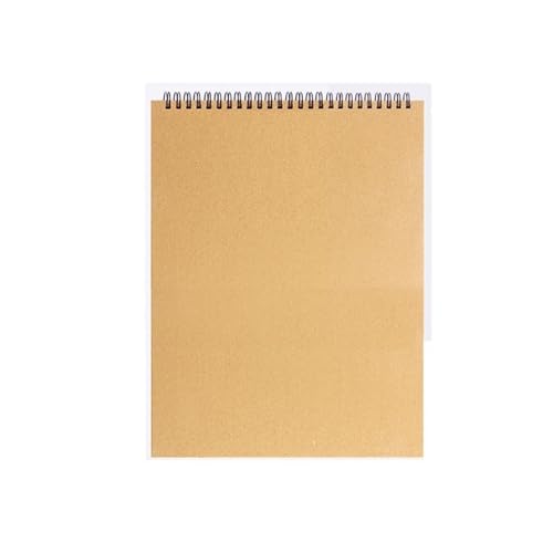 RRYPBOVG Spiralblock Professionelles Skizzenbuch, blanko, Aquarell-Notizbuch, 160 Spirale, Tagebuch, Kunst, Schulbedarf, Bleistiftzeichnung, Notizblock, Schreibwaren(A4-Top) von RRYPBOVG