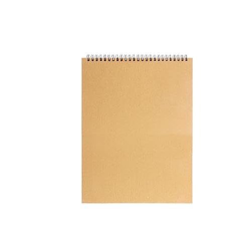 RRYPBOVG Spiralblock Professionelles Skizzenbuch, blanko, Aquarell-Notizbuch, 160 Spirale, Tagebuch, Kunst, Schulbedarf, Bleistiftzeichnung, Notizblock, Schreibwaren(A5-Top) von RRYPBOVG