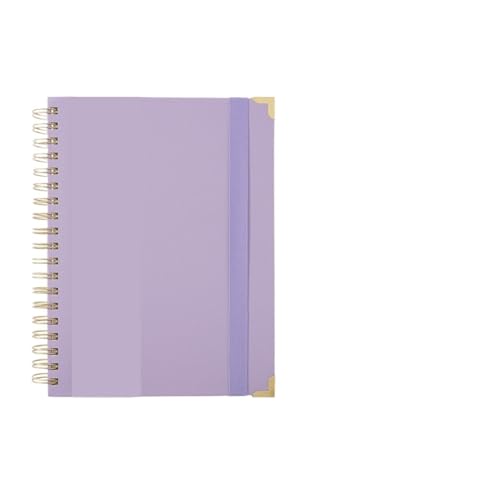 RRYPBOVG Spiralblock Spiral-Notizbuch mit Riemen, Notizbücher, Notizblock(B5-Purple) von RRYPBOVG