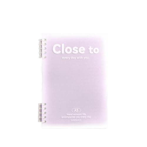 RRYPBOVG Spiralblock Tragbares Notizbuch mit losen Blättern und Linienverlauf, Notizblock, Tagebuch(A5-04) von RRYPBOVG