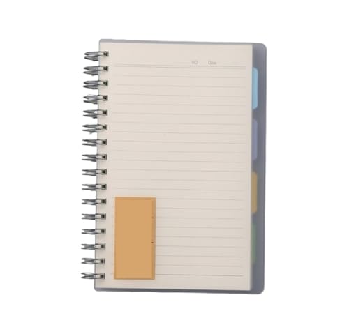 RRYPBOVG Spiralblock Transparent Cover Coil Notebook Unterklasse Office Notizblock(A5) von RRYPBOVG