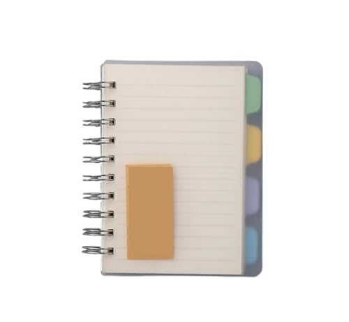 RRYPBOVG Spiralblock Transparent Cover Coil Notebook Unterklasse Office Notizblock(A6) von RRYPBOVG