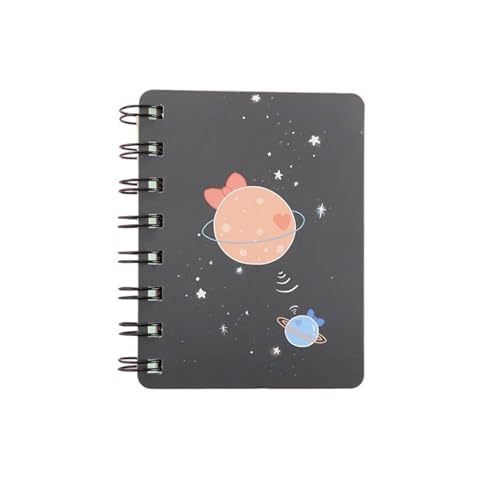 Spiralblock 1 PC A7 Buch Rollover Spule Tragbare Tasche Notizblock Notebook(Color-01) von RRYPBOVG