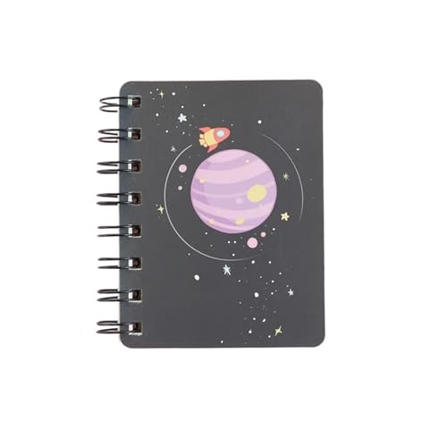 Spiralblock 1 PC A7 Buch Rollover Spule Tragbare Tasche Notizblock Notebook(Color-02) von RRYPBOVG