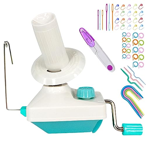 Kugelwickler, RRigo Garnstrickwebstuhl Häkeln Swift Garn Faser Schnur Kugel Wolle Wickler DIY Tool Kit, 1 Garn Kugelwickler + 1PC Schere+53 Stück Maschenstricknadeln Kugelwickler, RRigo Garnstrickwebstuhl Häkeln Swift Garn Faser Schnur Kugel Wolle Wickler DIY Tool Kit, 1 Garn Kugelwickler + 1PC Schere+53 Stück Maschenstricknadeln von RRigo