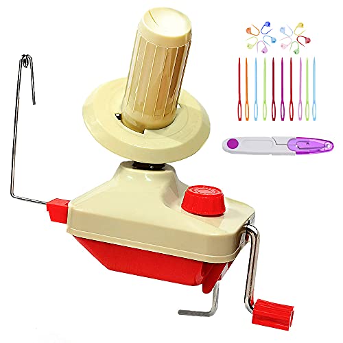 RRigo Kugelwickler, Garnstrickwebstuhl Häkeln Swift Garn Faser Schnur Kugel Wolle Wickler DIY Tool Kit, 1 Garn Kugelwickler + 1PC Schere+10 x Kunststoffnadeln RRigo Kugelwickler, Garnstrickwebstuhl Häkeln Swift Garn Faser Schnur Kugel Wolle Wickler DIY Tool Kit, 1 Garn Kugelwickler + 1PC Schere+10 x Kunststoffnadeln von RRigo