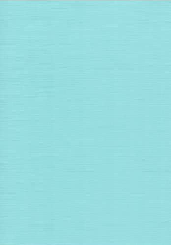 Leinen Kartenpapier-A4-Cardstock - 29,7x21cm - 240 Gramm - Karton (Weichblau, 20) von RS C&C