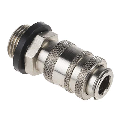 RS PRO Pneumatische Schnellsteckkupplung Messing, G1/8 Stecker, Mit Gewinde Rectus 20, Rectus 91, Walther 06-003 von RS PRO