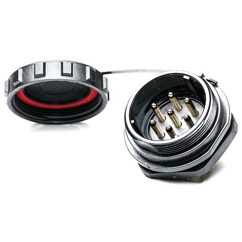 RS PRO Rundsteckverbinder Stecker 7-polig / 25.0A, Tafelmontage, Lötanschluss IP68 RS PRO Rundsteckverbinder Stecker 7-polig / 25.0A, Tafelmontage, Lötanschluss IP68 von RS PRO