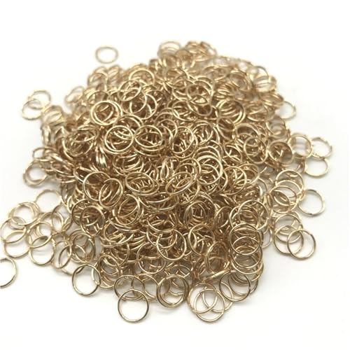 100 Stück bunte Biegeringe aus Kettenhemd – 4/6/8/10 mm offene Spaltringe aus Metall for die Herstellung von DIY-Schmuck(4mm) von RSRSR
