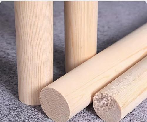 2 Stück 50 cm unbehandelte Hartholzdübelstangen – vielseitige Holzstäbe for Heimwerkerarbeiten und Heimprojekte(1.5cm) von RSRSR