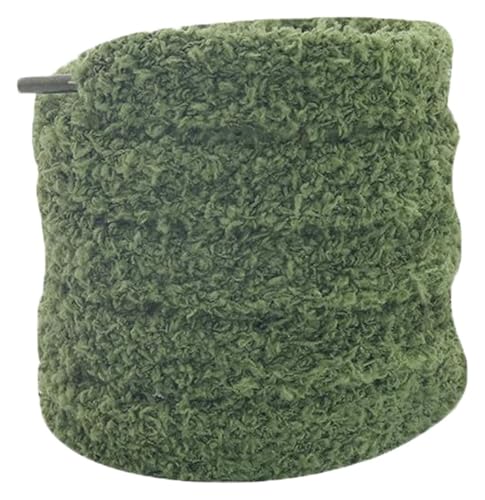 RSRSR Sneaker-Schnürsenkel, 1,5 cm, Flache Schnürsenkel aus Plüschstoff for lässige Sneakers, Jogginghosen, Kapuzenpullover-Kordelzug(Green,160) von RSRSR
