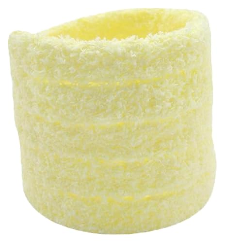 RSRSR Sneaker-Schnürsenkel, 1,5 cm, Flache Schnürsenkel aus Plüschstoff for lässige Sneakers, Jogginghosen, Kapuzenpullover-Kordelzug(Yellow,150) von RSRSR