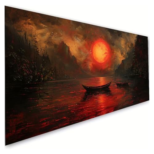 Diamond Painting Boot Diamond Painting Erwachsene Groß XXL 40x90cm, 5D Diamant Paintings Bilder Sonnenaufgang Malen Nach Zahlen Anfänger, DIY Diamant Malerei Stickerei Bastelset, Zimmer Deko G2-571 Diamond Painting Boot Diamond Painting Erwachsene Groß XXL 40x90cm, 5D Diamant Paintings Bilder Sonnenaufgang Malen Nach Zahlen Anfänger, DIY Diamant Malerei Stickerei Bastelset, Zimmer Deko G2-571 von RSZYUUNG