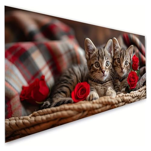 Diamond Painting Erwachsene Groß XXL 100x180cm, 5D Diamant Painting Bilder Katze Diamond Paintings Kinder Rose Diamond-painting, DIY Mosaikherstellung Basteln Mädchen Geschenke, Deko Wohnzimmer G2-910 von RSZYUUNG