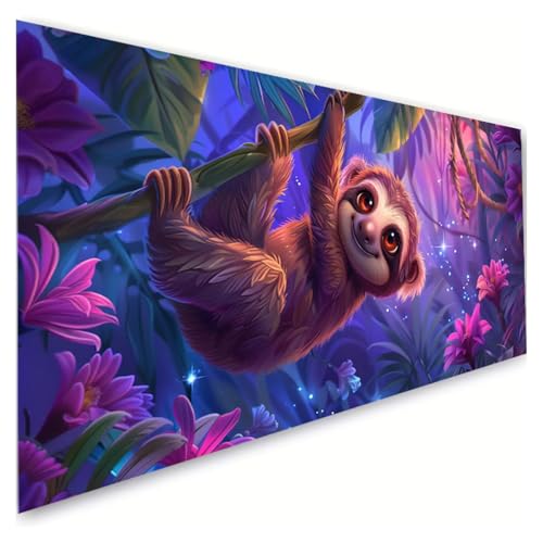 Diamond Painting Erwachsene Groß XXL 100x220cm, 5D Diamant Painting Bilder Faultiere Diamond Paintings Kinder Blume Diamond-painting, DIY Mosaikherstellung Basteln Mädchen, Deko Wohnzimmer G2-60 Diamond Painting Erwachsene Groß XXL 100x220cm, 5D Diamant Painting Bilder Faultiere Diamond Paintings Kinder Blume Diamond-painting, DIY Mosaikherstellung Basteln Mädchen, Deko Wohnzimmer G2-60 von RSZYUUNG