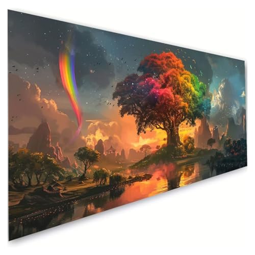 Diamond Painting Erwachsene Groß XXL 100x220cm, 5D Diamant Painting Bilder Regenbogen Diamond Paintings Kinder Baum Diamond-painting, DIY Mosaikherstellung Basteln Mädchen, Deko Wohnzimmer G2-42 Diamond Painting Erwachsene Groß XXL 100x220cm, 5D Diamant Painting Bilder Regenbogen Diamond Paintings Kinder Baum Diamond-painting, DIY Mosaikherstellung Basteln Mädchen, Deko Wohnzimmer G2-42 von RSZYUUNG