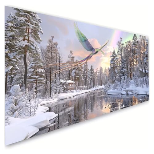 Diamond Painting Erwachsene Groß XXL 100x220cm, 5D Diamant Painting Bilder Winter Diamond Paintings Kinder Regenbogen Diamond-painting, DIY Mosaikherstellung Basteln Mädchen, Deko Wohnzimmer G2-946 Diamond Painting Erwachsene Groß XXL 100x220cm, 5D Diamant Painting Bilder Winter Diamond Paintings Kinder Regenbogen Diamond-painting, DIY Mosaikherstellung Basteln Mädchen, Deko Wohnzimmer G2-946 von RSZYUUNG