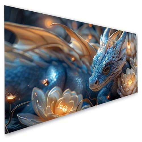 Diamond Painting Erwachsene Groß XXL 100x220cm,5D Diamant Painting Bilder Drachen Diamond Paintings Kinder Lotus Diamond-painting,DIY Mosaikherstellung Basteln Mädchen Geschenke,Deko Wohnzimmer G2-54 Diamond Painting Erwachsene Groß XXL 100x220cm,5D Diamant Painting Bilder Drachen Diamond Paintings Kinder Lotus Diamond-painting,DIY Mosaikherstellung Basteln Mädchen Geschenke,Deko Wohnzimmer G2-54 von RSZYUUNG