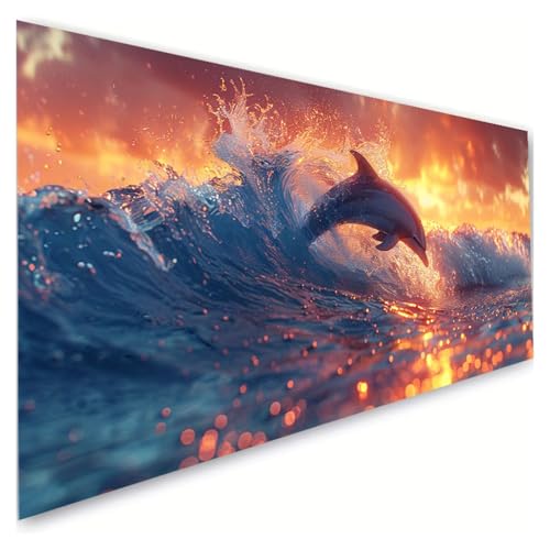 Diamond Painting Erwachsene Groß XXL 100x220cm,5D Diamant Painting Bilder Sonnenuntergang Diamond Paintings Kinder Delphin Diamond-painting,DIY Mosaikherstellung Bastelnset,Deko Wohnzimmer G2-610 Diamond Painting Erwachsene Groß XXL 100x220cm,5D Diamant Painting Bilder Sonnenuntergang Diamond Paintings Kinder Delphin Diamond-painting,DIY Mosaikherstellung Bastelnset,Deko Wohnzimmer G2-610 von RSZYUUNG