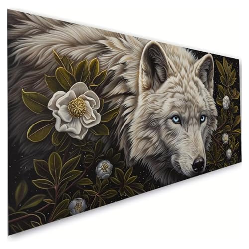 Diamond Painting Erwachsene Groß XXL 100x220cm,5D Diamant Painting Bilder Wolf Diamond Paintings Kinder Anlage Diamond-painting,DIY Mosaikherstellung Basteln Mädchen Geschenke,Deko Wohnzimmer G2-228 von RSZYUUNG