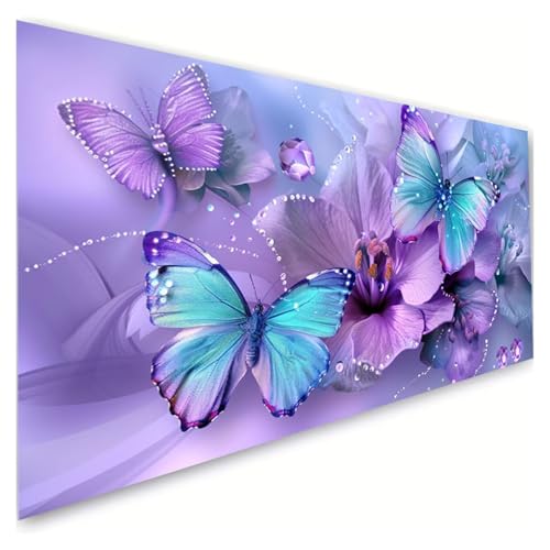 Diamond Painting Erwachsene Groß XXL 10x20cm, 5D Diamant Painting Bilder Lilie Diamond Paintings Kinder Schmetterling Diamond-painting, DIY Mosaikherstellung Basteln Mädchen, Deko Wohnzimmer G2-894 von RSZYUUNG