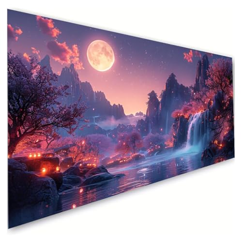 Diamond Painting Erwachsene Groß XXL 10x20cm, 5D Diamant Painting Bilder Wasserfall Diamond Paintings Kinder Landschaft Diamond-painting, DIY Mosaikherstellung Basteln Mädchen, Deko Wohnzimmer G2-972 von RSZYUUNG