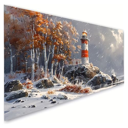 Diamond Painting Erwachsene Groß XXL 10x20cm, 5D Diamant Painting Bilder Winter Diamond Paintings Kinder Leuchtturm Diamond-painting, DIY Mosaikherstellung Basteln Mädchen, Deko Wohnzimmer G2-618 Diamond Painting Erwachsene Groß XXL 10x20cm, 5D Diamant Painting Bilder Winter Diamond Paintings Kinder Leuchtturm Diamond-painting, DIY Mosaikherstellung Basteln Mädchen, Deko Wohnzimmer G2-618 von RSZYUUNG