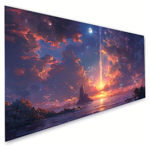 Diamond Painting Erwachsene Groß XXL 10x20cm, 5D Diamant Painting Bilder Wolken Diamond Paintings Kinder Landschaft Diamond-painting, DIY Mosaikherstellung Basteln Mädchen, Deko Wohnzimmer G2-960 von RSZYUUNG