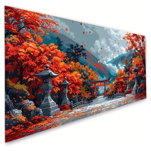 Diamond Painting Erwachsene Groß XXL 10x20cm,5D Diamant Painting Bilder Ahornblatt Diamond Paintings Kinder Baum Diamond-painting,DIY Mosaikherstellung Basteln Mädchen Geschenke,Deko Wohnzimmer G2-948 von RSZYUUNG