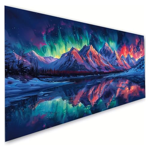 Diamond Painting Erwachsene Groß XXL 40x90cm, 5D Diamant Painting Bilder Aurora Diamond Paintings Kinder Berg Diamond-painting, DIY Mosaikherstellung Basteln Mädchen Geschenke, Deko Wohnzimmer G2-192 Diamond Painting Erwachsene Groß XXL 40x90cm, 5D Diamant Painting Bilder Aurora Diamond Paintings Kinder Berg Diamond-painting, DIY Mosaikherstellung Basteln Mädchen Geschenke, Deko Wohnzimmer G2-192 von RSZYUUNG