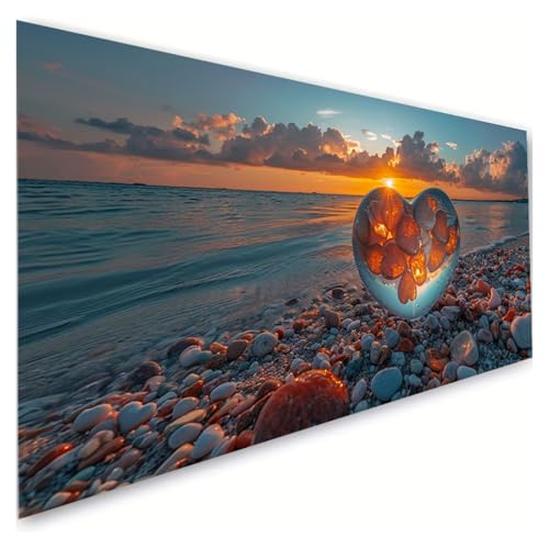 Diamond Painting Erwachsene Groß XXL 40x90cm, 5D Diamant Painting Bilder Sonnenaufgang Diamond Paintings Kinder Liebe Diamond-painting, DIY Mosaikherstellung Basteln Mädchen, Deko Wohnzimmer G2-50 von RSZYUUNG