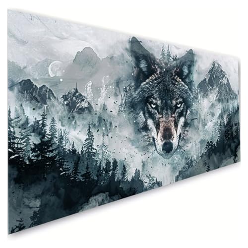 Diamond Painting Erwachsene Groß XXL 50x100cm, 5D Diamant Painting Bilder Berg Diamond Paintings Kinder Wolf Diamond-painting, DIY Mosaikherstellung Basteln Mädchen Geschenke, Deko Wohnzimmer G2-148 Diamond Painting Erwachsene Groß XXL 50x100cm, 5D Diamant Painting Bilder Berg Diamond Paintings Kinder Wolf Diamond-painting, DIY Mosaikherstellung Basteln Mädchen Geschenke, Deko Wohnzimmer G2-148 von RSZYUUNG