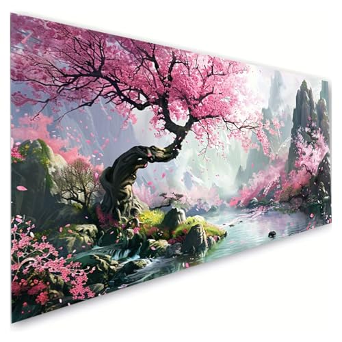 Diamond Painting Erwachsene Groß XXL 50x100cm, 5D Diamant Painting Bilder Kirschblüten Diamond Paintings Kinder Berg Diamond-painting, DIY Mosaikherstellung Basteln Mädchen, Deko Wohnzimmer G2-20 Diamond Painting Erwachsene Groß XXL 50x100cm, 5D Diamant Painting Bilder Kirschblüten Diamond Paintings Kinder Berg Diamond-painting, DIY Mosaikherstellung Basteln Mädchen, Deko Wohnzimmer G2-20 von RSZYUUNG
