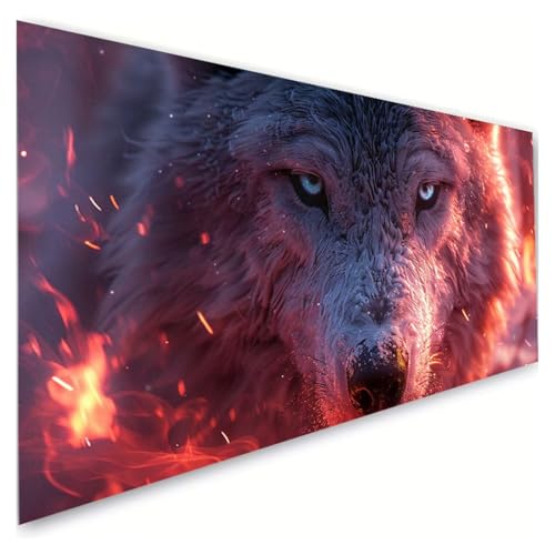 Diamond Painting Erwachsene Groß XXL 50x100cm, 5D Diamant Painting Bilder Tier Diamond Paintings Kinder Wolf Diamond-painting, DIY Mosaikherstellung Basteln Mädchen Geschenke, Deko Wohnzimmer G2-38 Diamond Painting Erwachsene Groß XXL 50x100cm, 5D Diamant Painting Bilder Tier Diamond Paintings Kinder Wolf Diamond-painting, DIY Mosaikherstellung Basteln Mädchen Geschenke, Deko Wohnzimmer G2-38 von RSZYUUNG