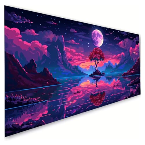 Diamond Painting Erwachsene Groß XXL 60x120cm, 5D Diamant Painting Bilder Mond Diamond Paintings Kinder See Diamond-painting, DIY Mosaikherstellung Basteln Mädchen Geschenke, Deko Wohnzimmer G2-574 Diamond Painting Erwachsene Groß XXL 60x120cm, 5D Diamant Painting Bilder Mond Diamond Paintings Kinder See Diamond-painting, DIY Mosaikherstellung Basteln Mädchen Geschenke, Deko Wohnzimmer G2-574 von RSZYUUNG