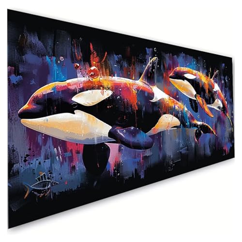 Diamond Painting Erwachsene Groß XXL 60x120cm, 5D Diamant Painting Bilder Tier Diamond Paintings Kinder Delphin Diamond-painting, DIY Mosaikherstellung Basteln Mädchen Geschenke, Deko Wohnzimmer G2-14 Diamond Painting Erwachsene Groß XXL 60x120cm, 5D Diamant Painting Bilder Tier Diamond Paintings Kinder Delphin Diamond-painting, DIY Mosaikherstellung Basteln Mädchen Geschenke, Deko Wohnzimmer G2-14 von RSZYUUNG